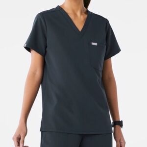 FIGS Catarina One Pocket Scrub Top Night Sky Navy Women XXL Comfort Stretch NEW